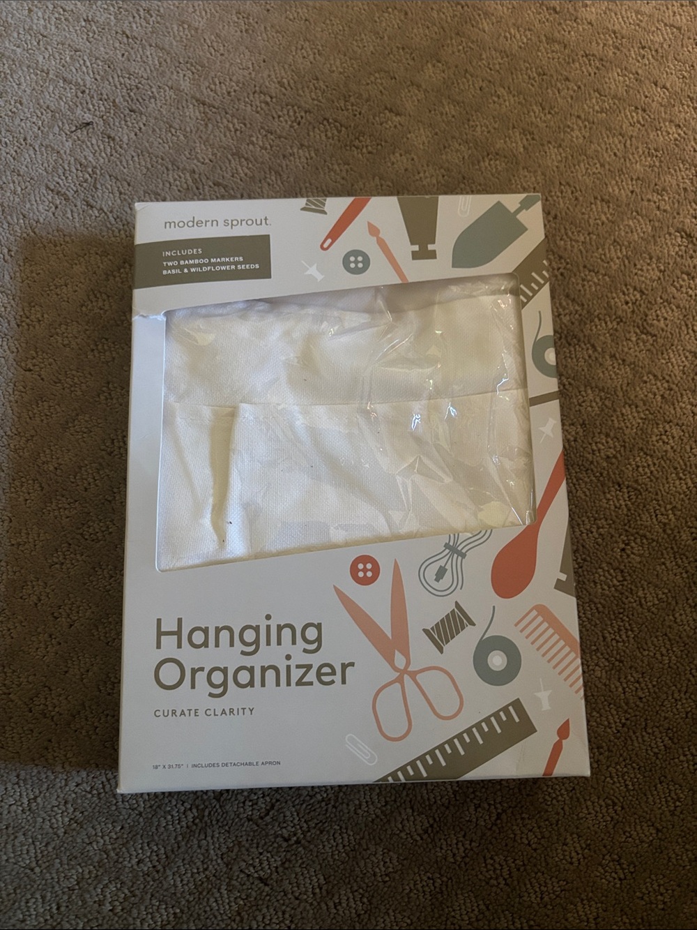 White Hanging Organizer - Closet Storage